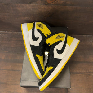 Jordan 1 Mid Yellow Toe Black - Image 2