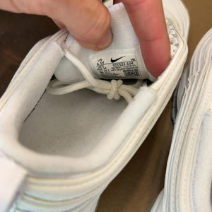 Nike Air Max 97 White Metallic Silver (GS) Size 6.5Y (Pre-Owned) - aux