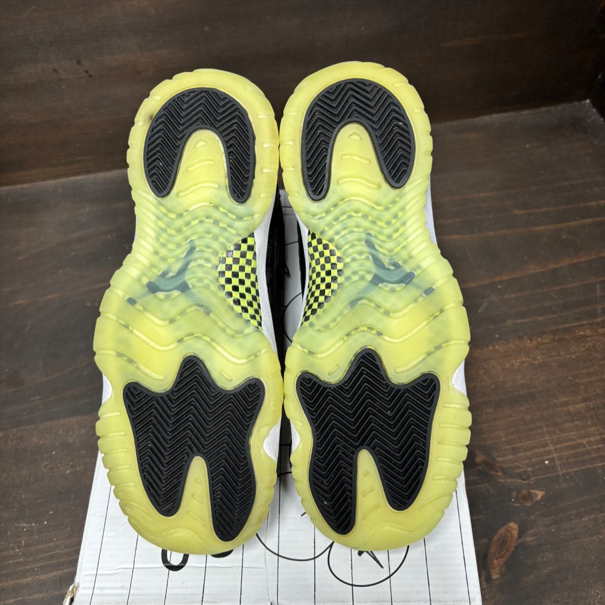 Jordan 11 Retro Black Barely Volt (GS) - Image 6