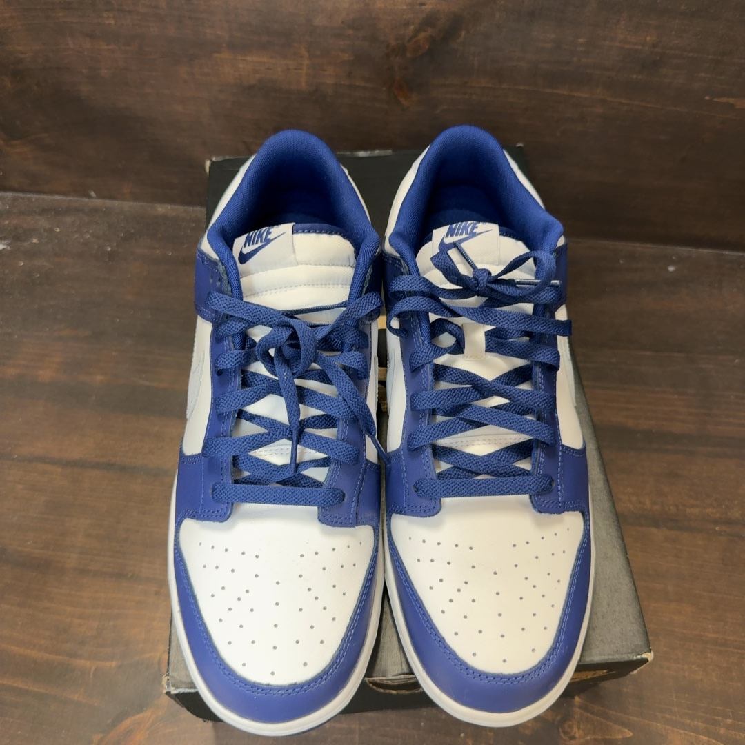 Nike Dunk Low Deep Royal Football Grey Size 13 (Pre-Owned) - Image 3