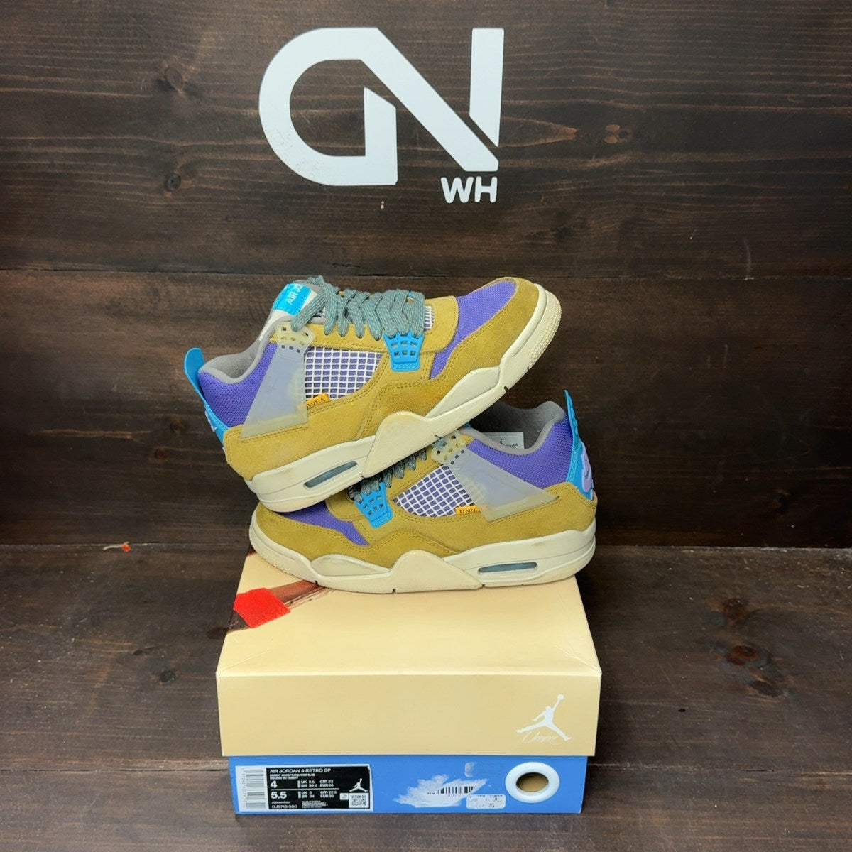 Jordan 4 Retro SP 30th Anniversary Union Desert Moss - Image 1