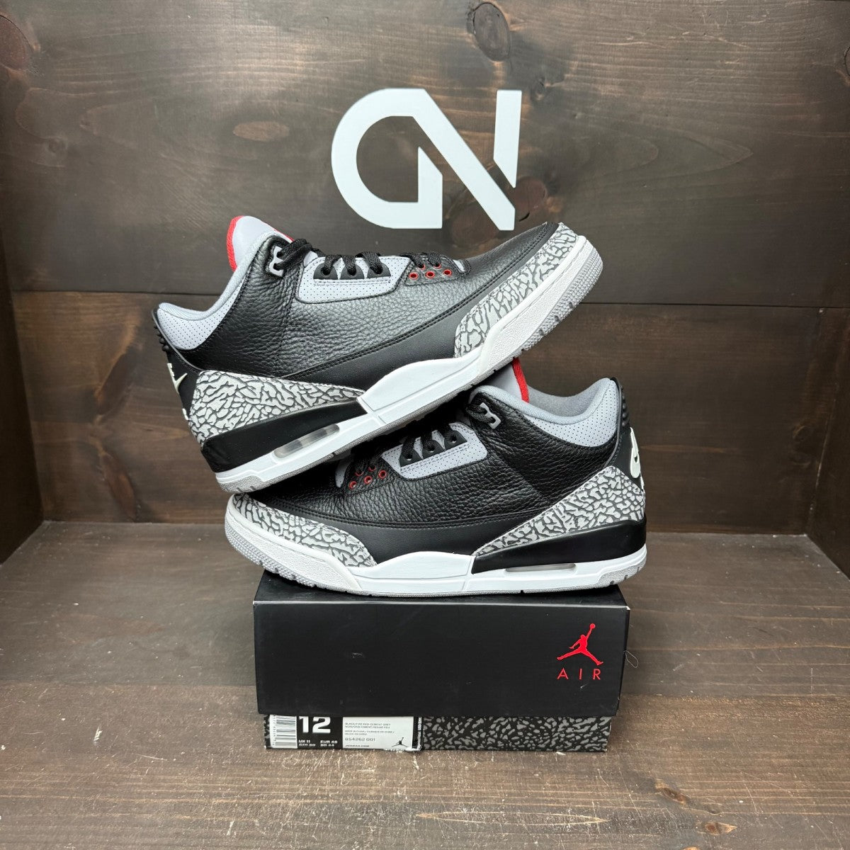 Jordan 3 Retro Black Cement (2018) Size 12 (Pre-Owned)