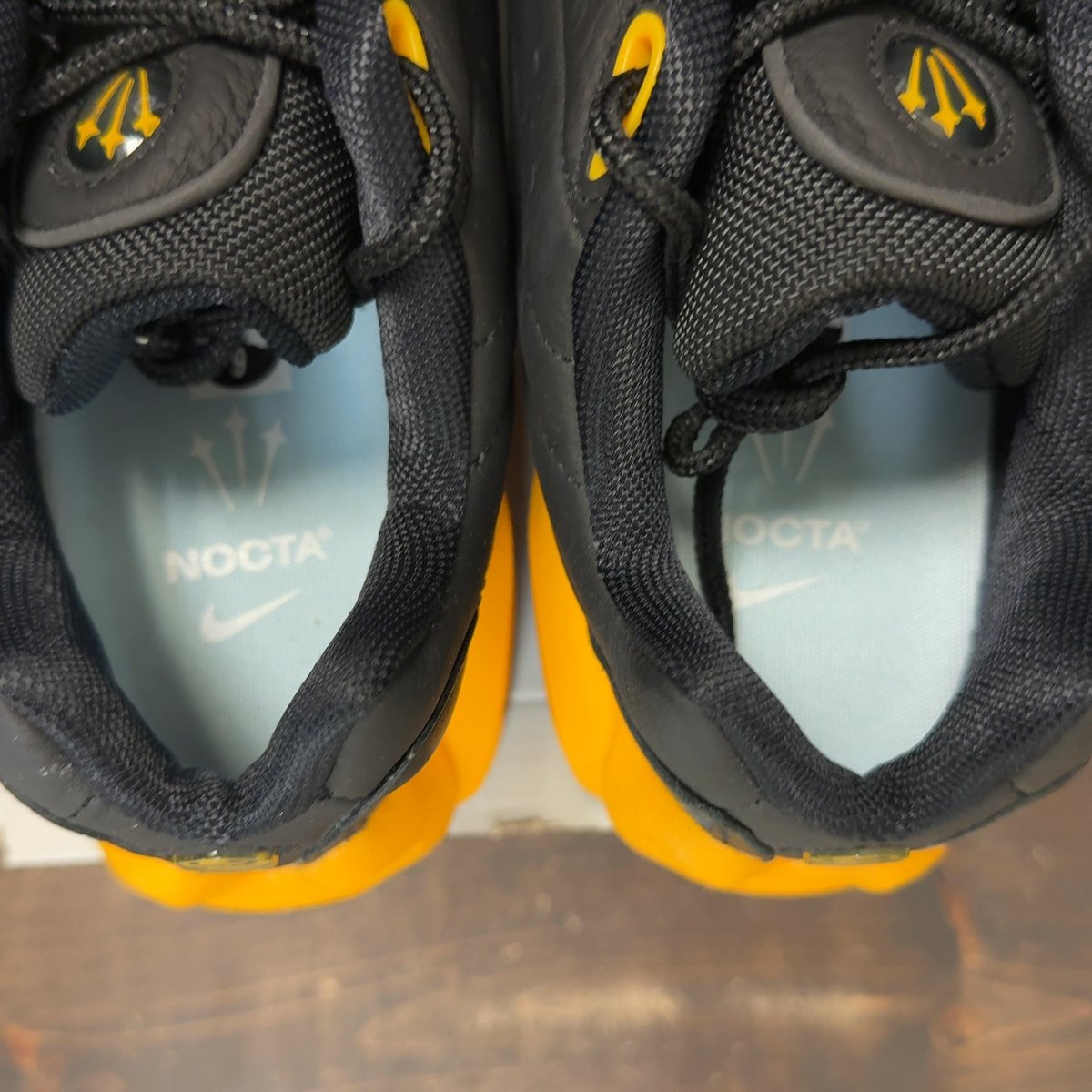 Nike Hot Step Air Terra Drake NOCTA Black Yellow Size 9 - aux