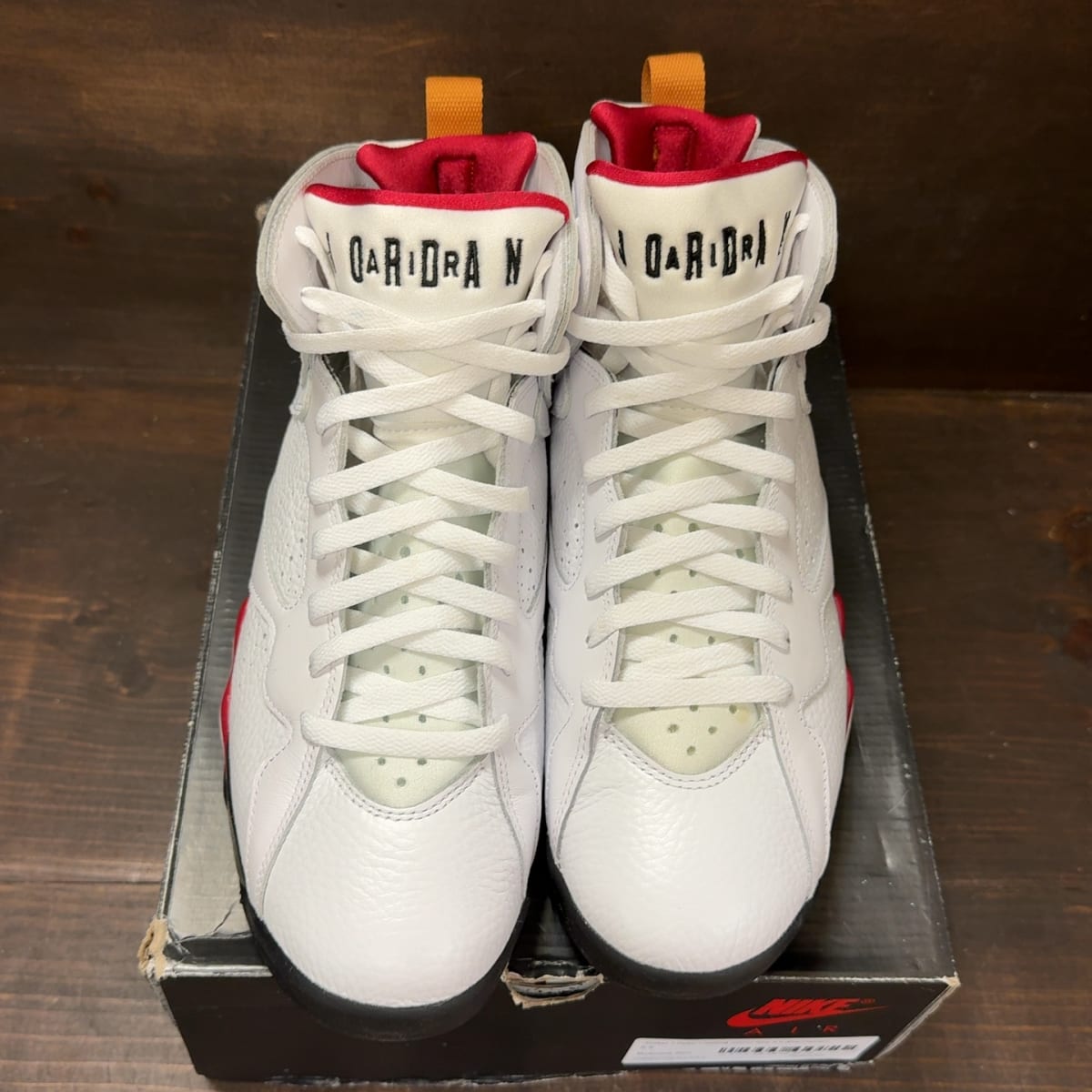 Jordan 7 Retro Cardinal (2022) Size 9.5 (Pre-Owned) - tag