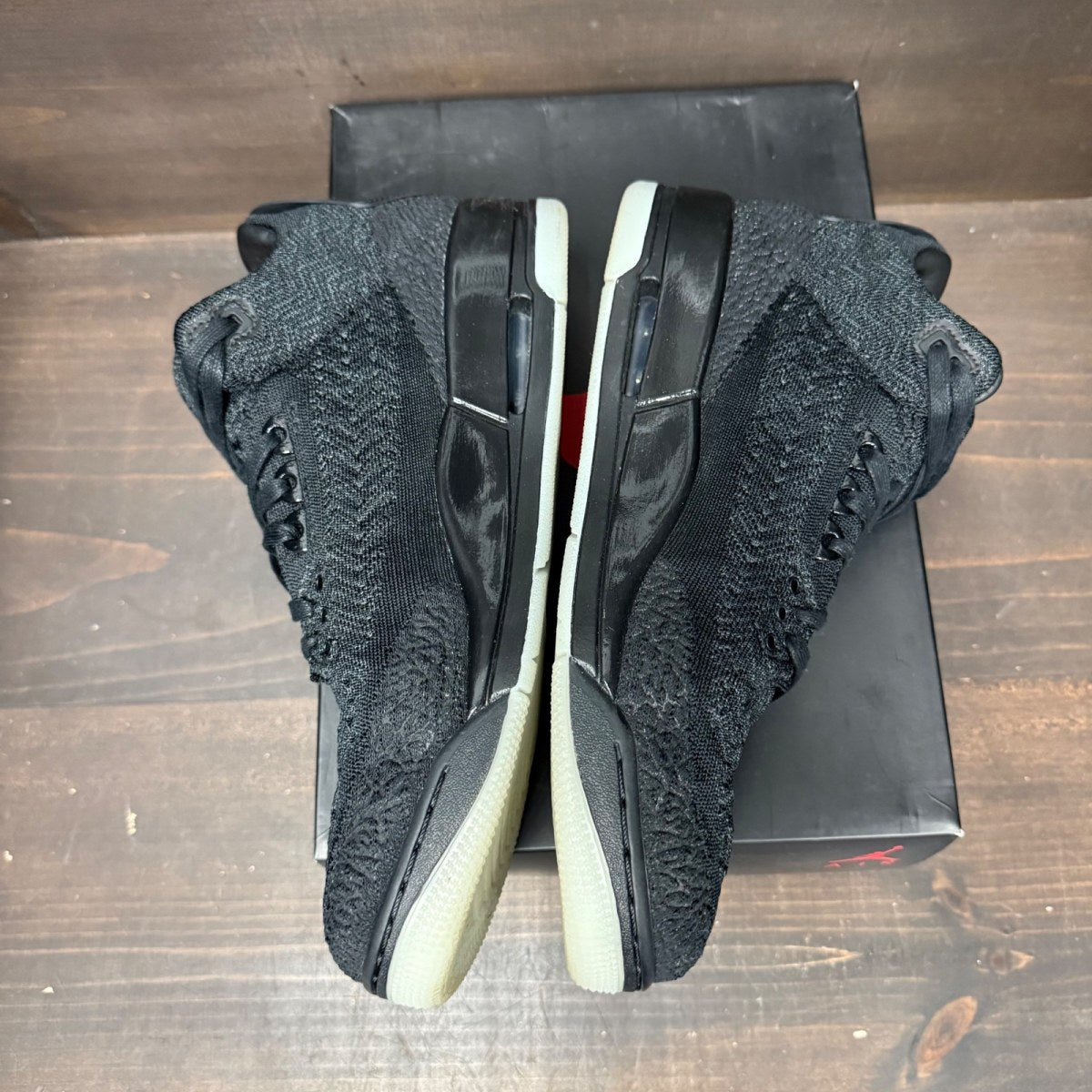Jordan 3 Retro Flyknit Black Size 11.5 (Pre-Owned)