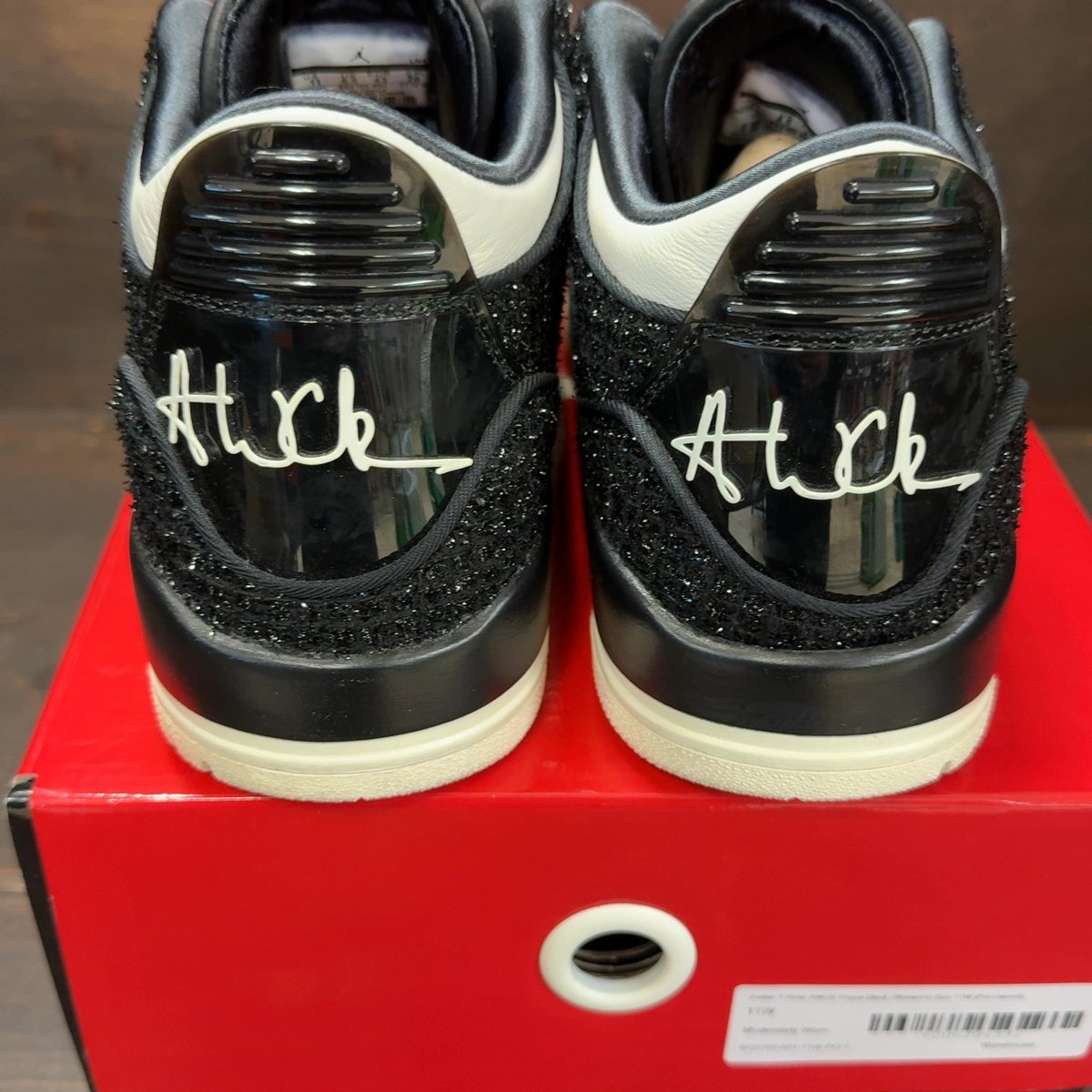 Jordan 3 Retro AWOK Vogue Black (Women's) Size 11W (Pre-Owned) - aux
