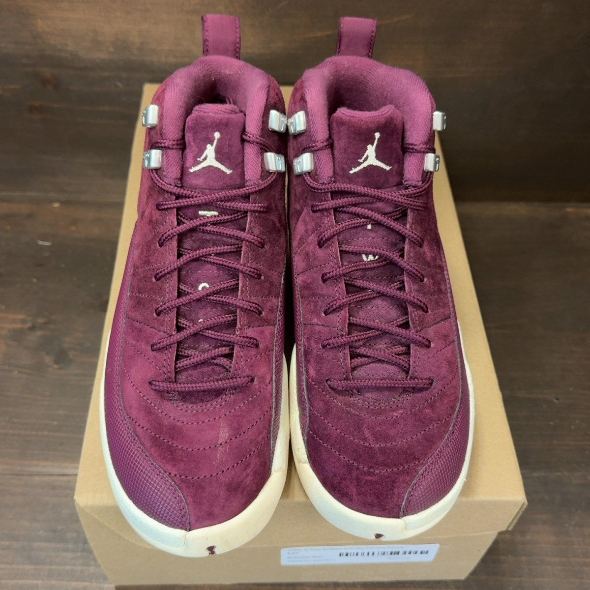 Jordan 12 Retro Bordeaux (GS) Size 5.5Y (Pre-Owned) - Image 3
