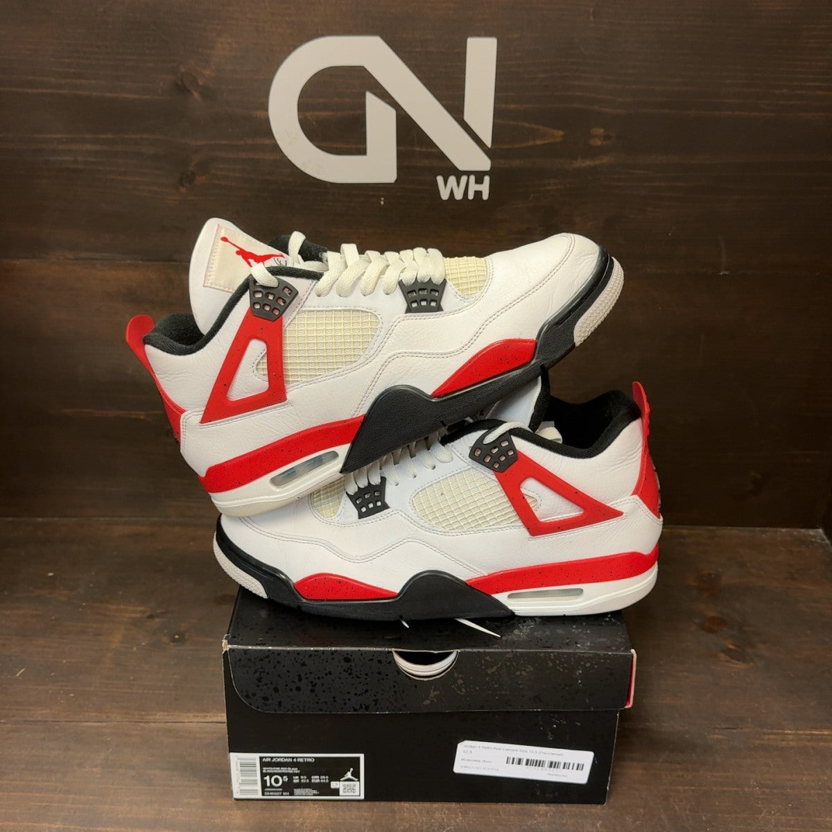 Jordan 4 Retro Red Cement - Image 1