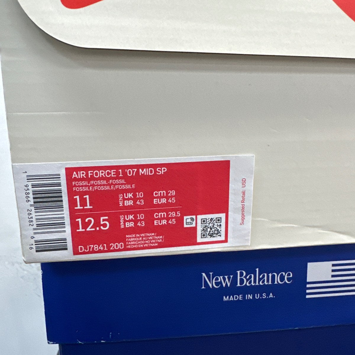 Nike Air Force 1 Mid Stussy Fossil - Image 7