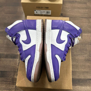 Nike SP Varsity Purple Nike Dunk High (Women's) (USED, No Box) Size 7.5 (Pre-Owned) - Image 3