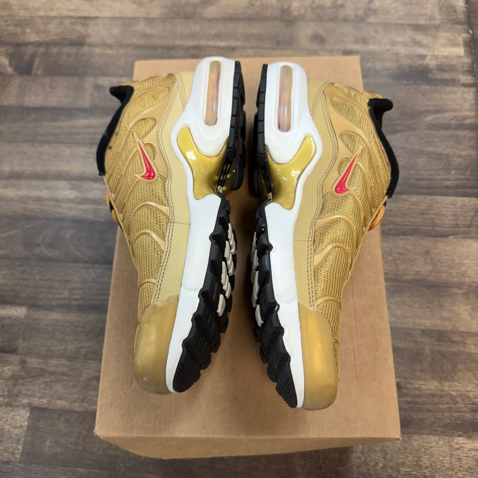 Metallic Gold Nike Air Max Plus (2018)(GS) (USED, No Box)