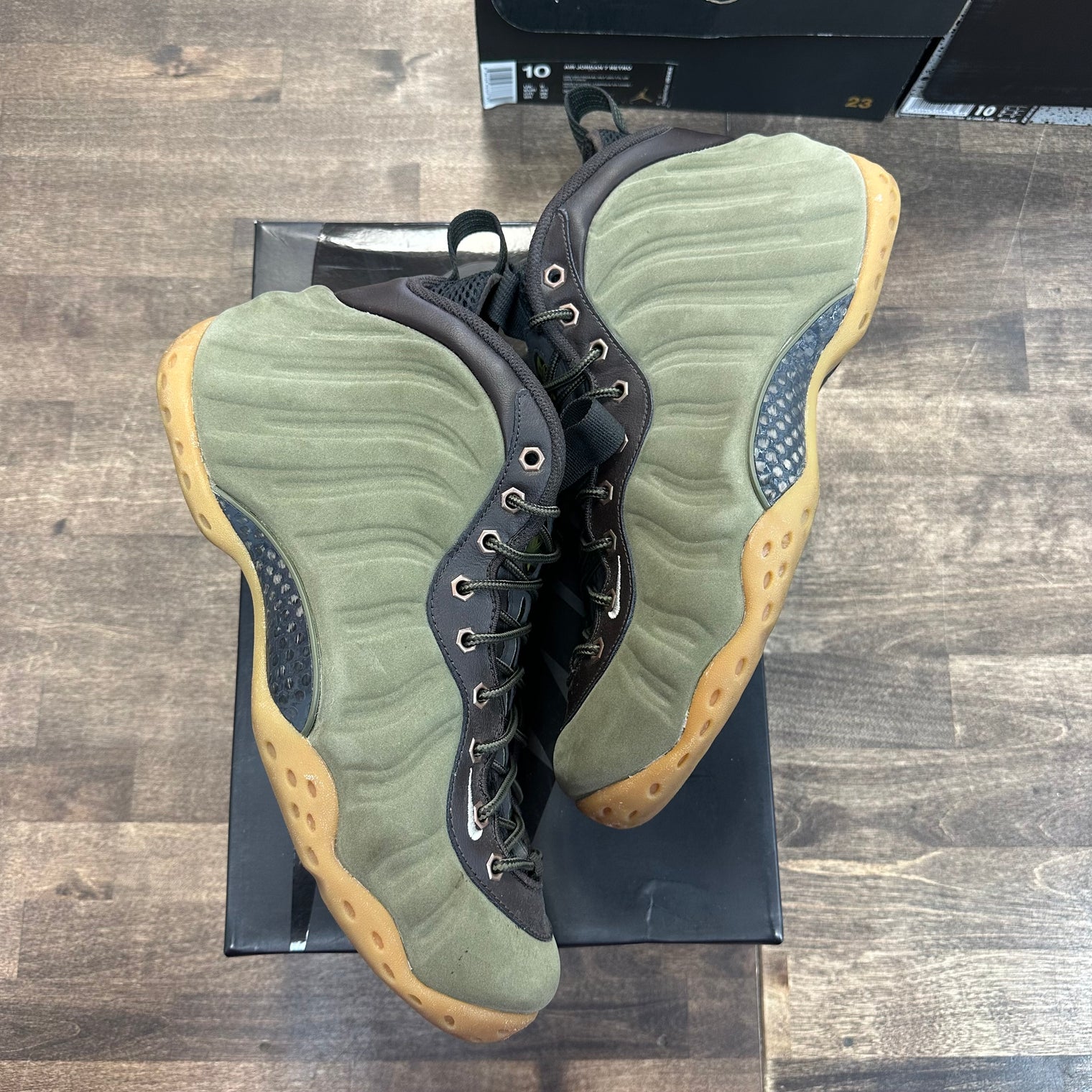 Olive Nike Air Foamposite One (USED)