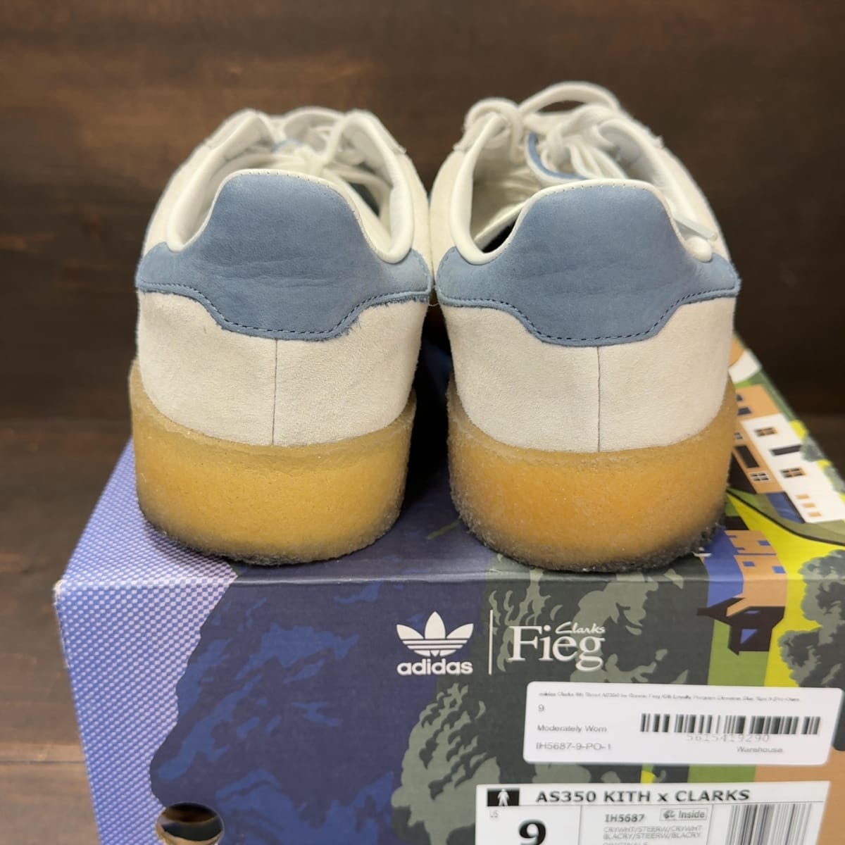 adidas Clarks 8th Street AS350 by Ronnie Fieg Kith Loyalty Porgram Elevation Blue Size 9 (Pre-Owned) - aux