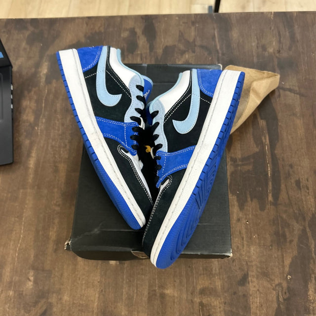 Jordan 1 Low Racer Blue White Size 8.5 (Pre-Owned) - Image 1