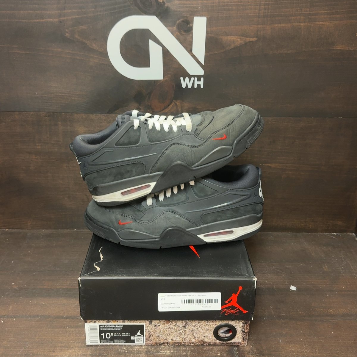 Jordan 4 RM SP Nigel Sylvester Driveway Grey Size 10.5 (Pre-Owned) - front