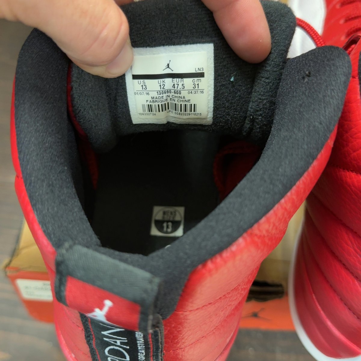 Jordan 12 Retro Gym Red Size 13 (Pre-Owned) - aux