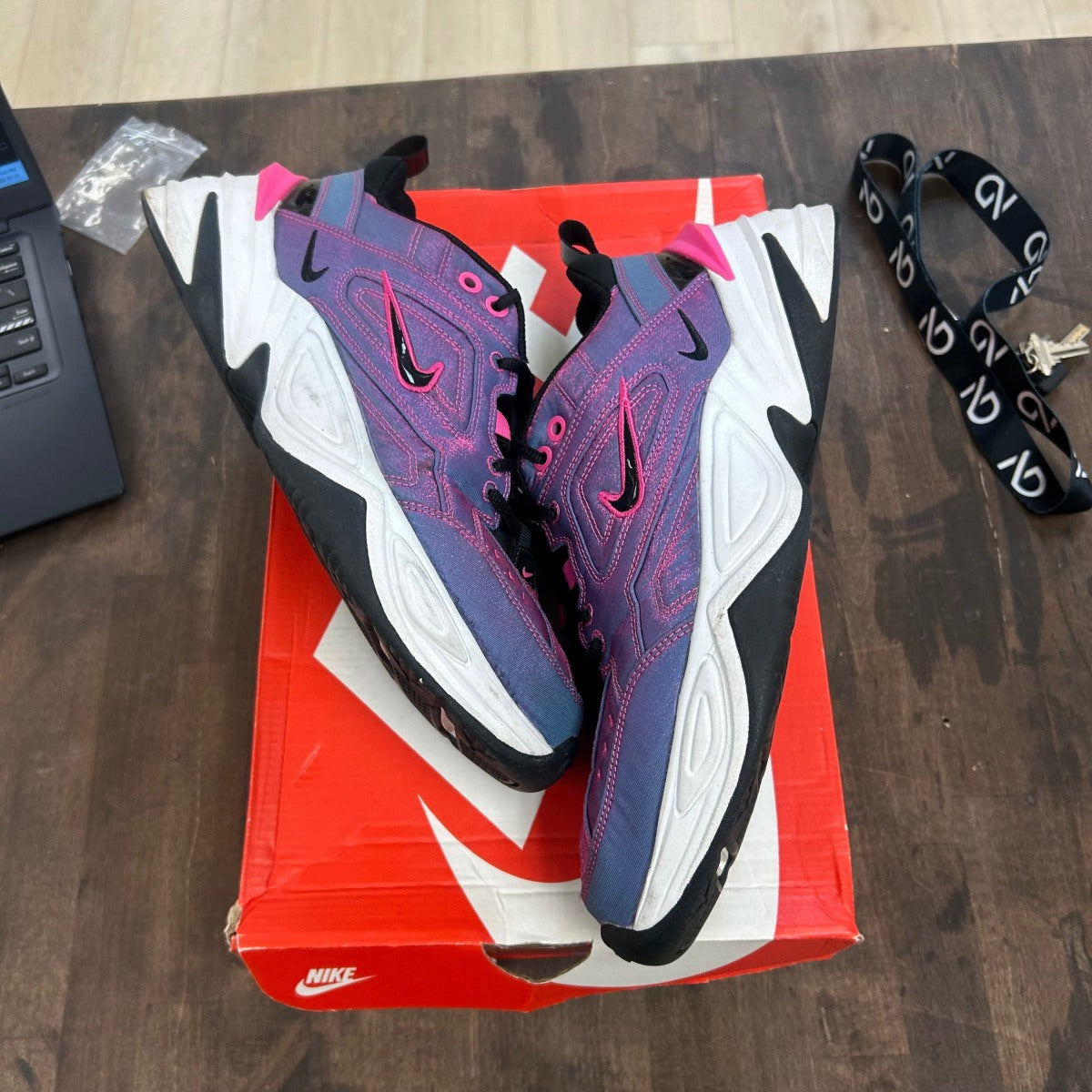 Nike M2K Tekno SE Laser Fuchsia (Women's) Size 10.5 (Pre-Owned) - Image 1