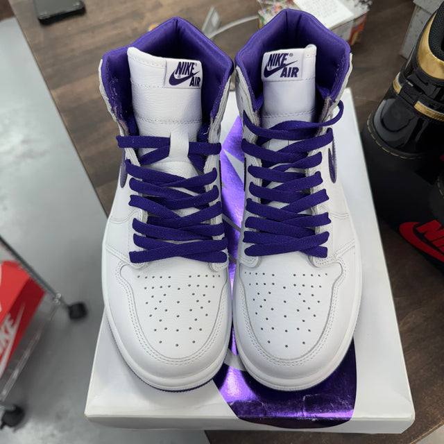 Court Purple White Jordan 1 High (W) (USED)