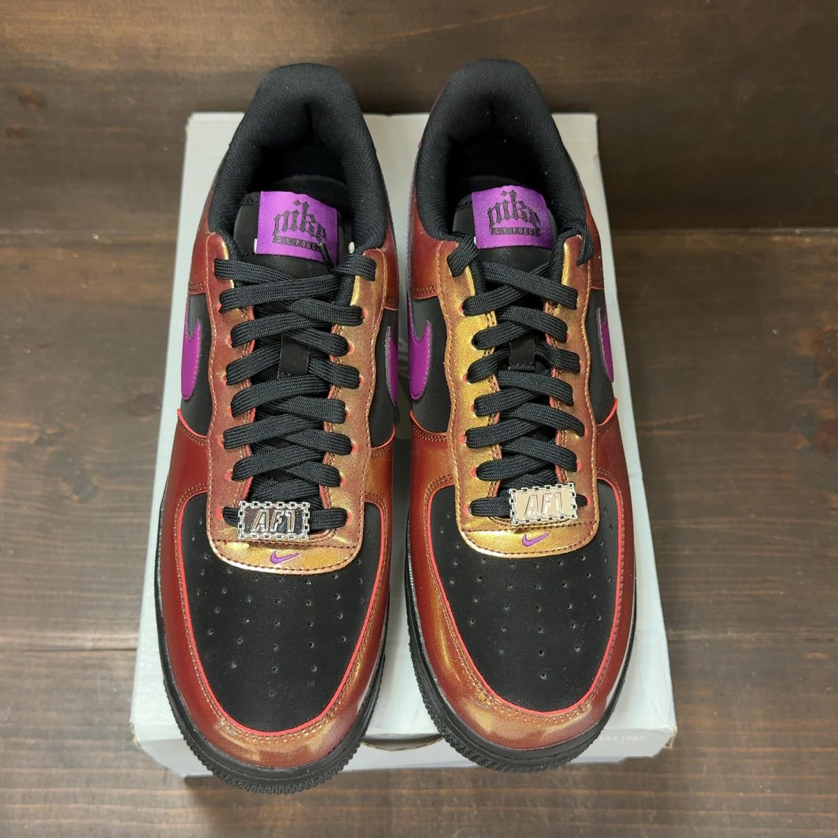 Nike Air Force 1 Low '07 LV8 Glam Rock Black Bold Berry Size 9.5 (Pre-Owned) - tag