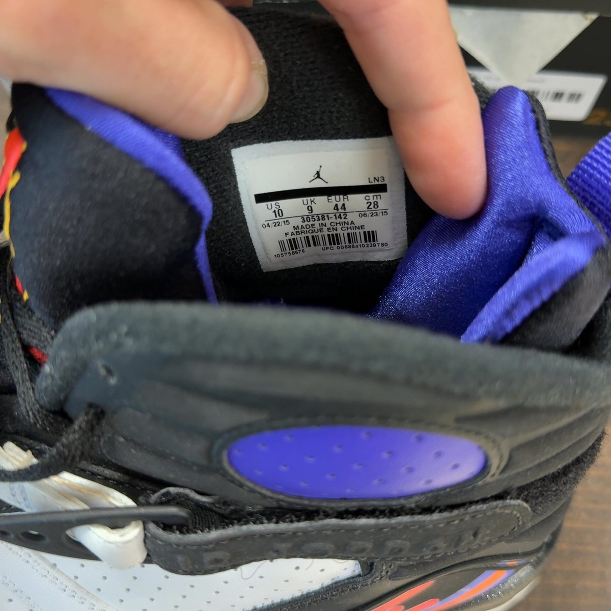 Jordan 8 Retro Three Peat Size 10 (Pre-Owned) - aux