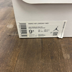 Jordan 1 Mid Aqua Blue Tint (Women's) - Image 6