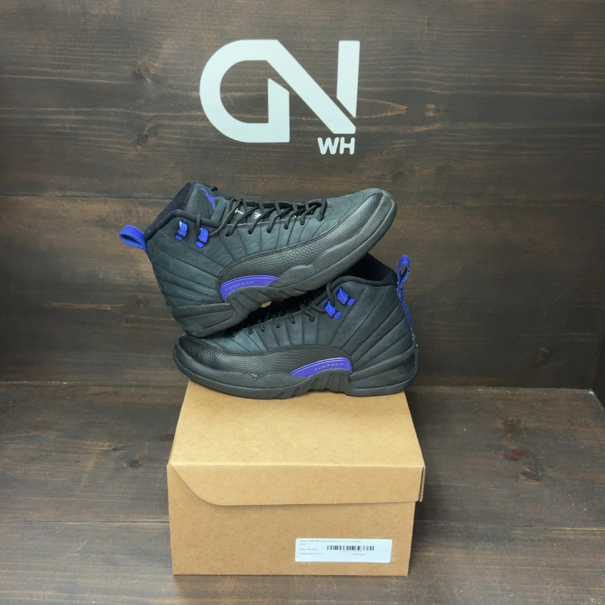 Jordan 12 Retro Black Dark Concord (GS) Size 5.5Y (Pre-Owned) - Image 1