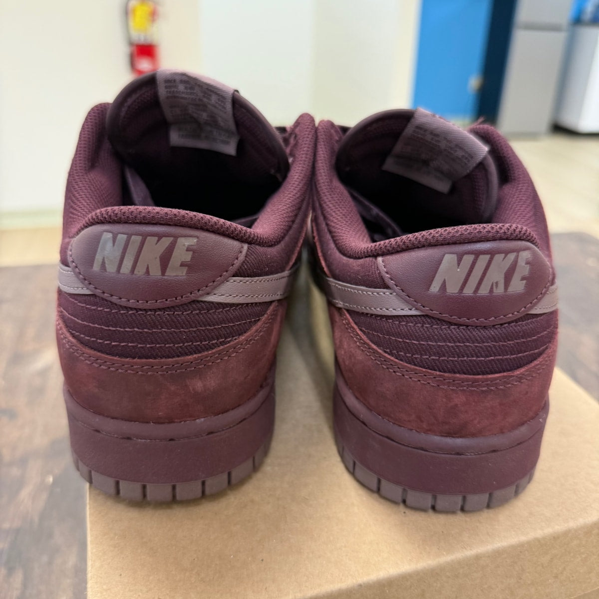 Nike Dunk Low Retro Premium Burgundy Crush Size 12 (Pre-Owned) - Image 3