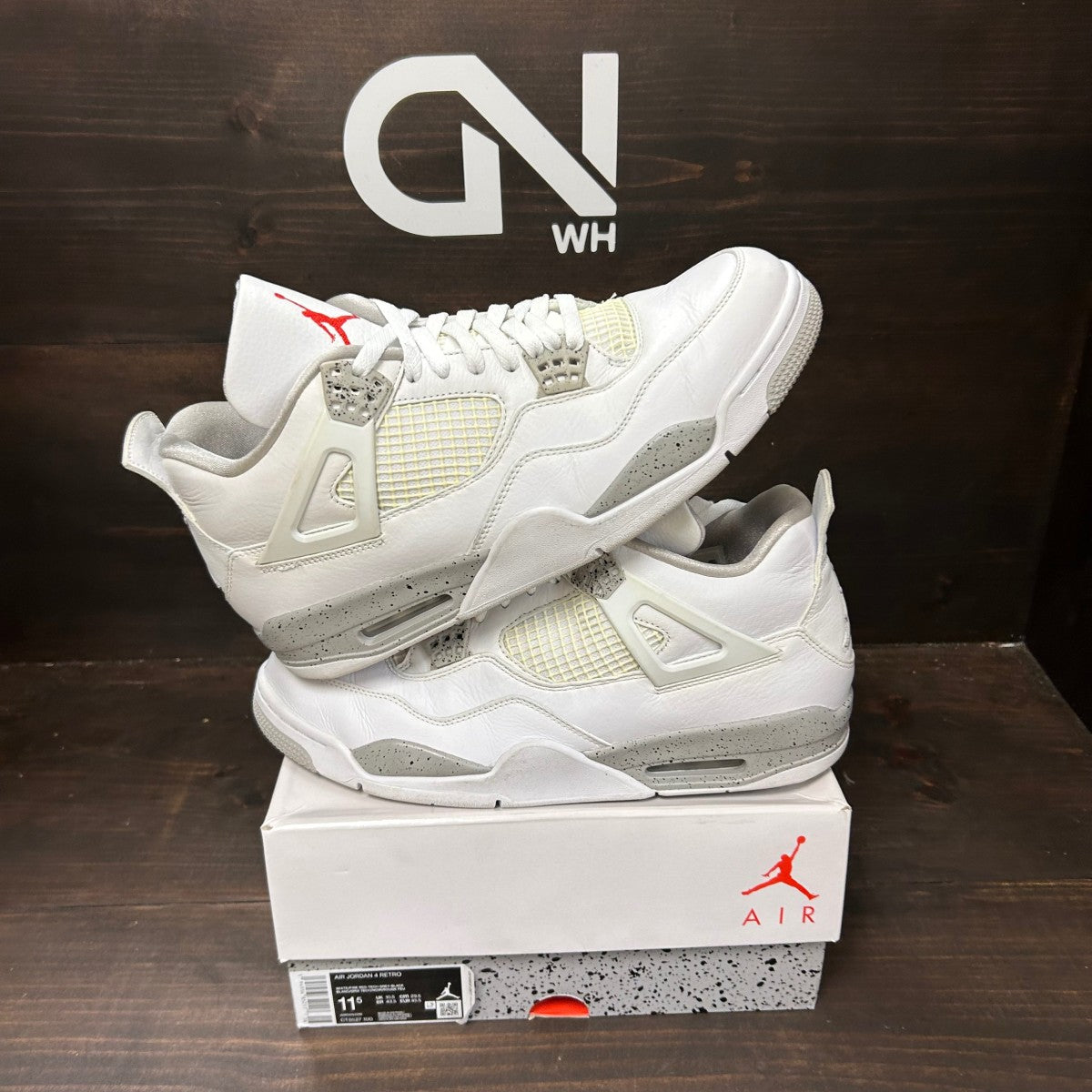 Jordan 4 Retro White Oreo (2021) - Image 1
