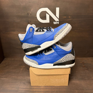 Jordan 3 Retro Varsity Royal Cement Size 11 (Pre-Owned) - Image 1
