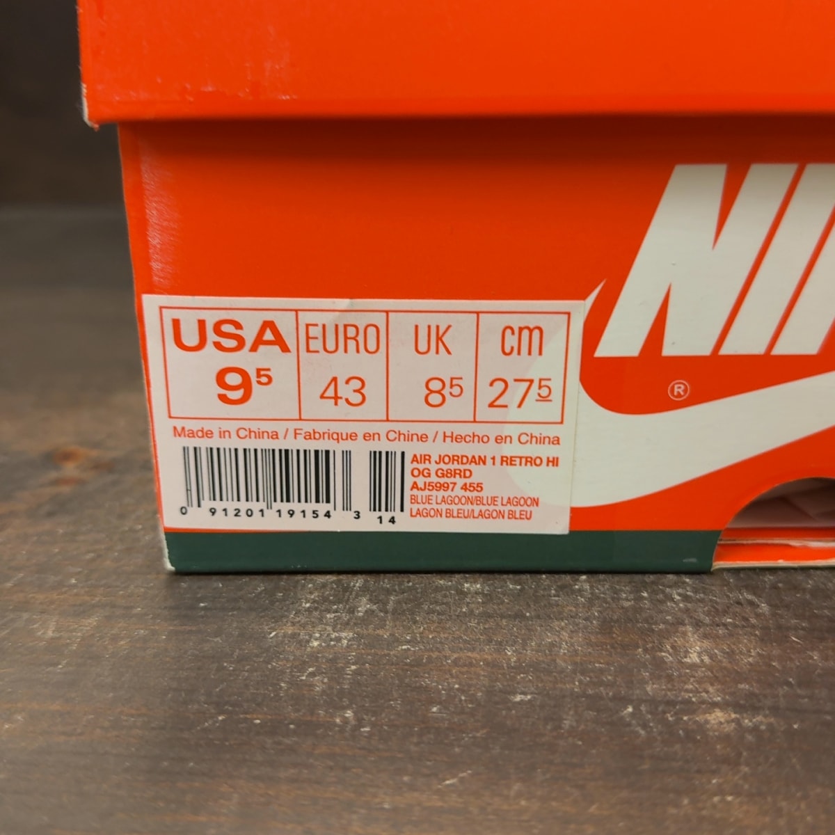 Jordan 1 Retro High Gatorade Blue Lagoon - Image 7