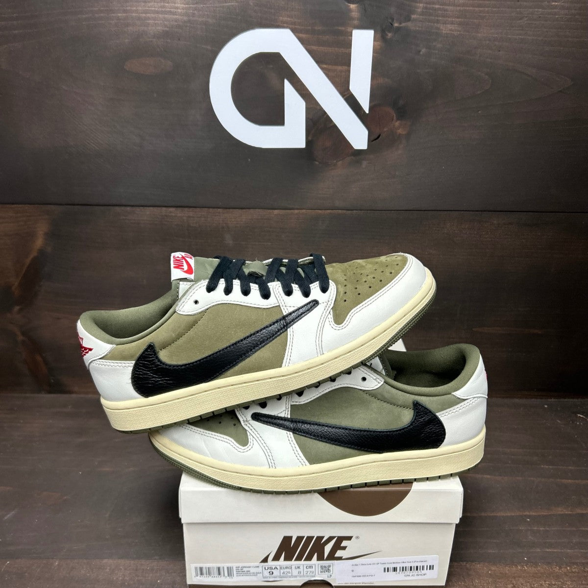 Jordan 1 Retro Low OG SP Travis Scott Medium Olive - Image 1
