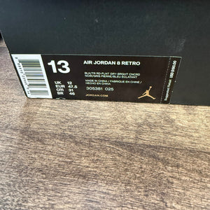 Jordan 8 Retro Aqua (2015) Size 13 (Pre-Owned) - Image 6