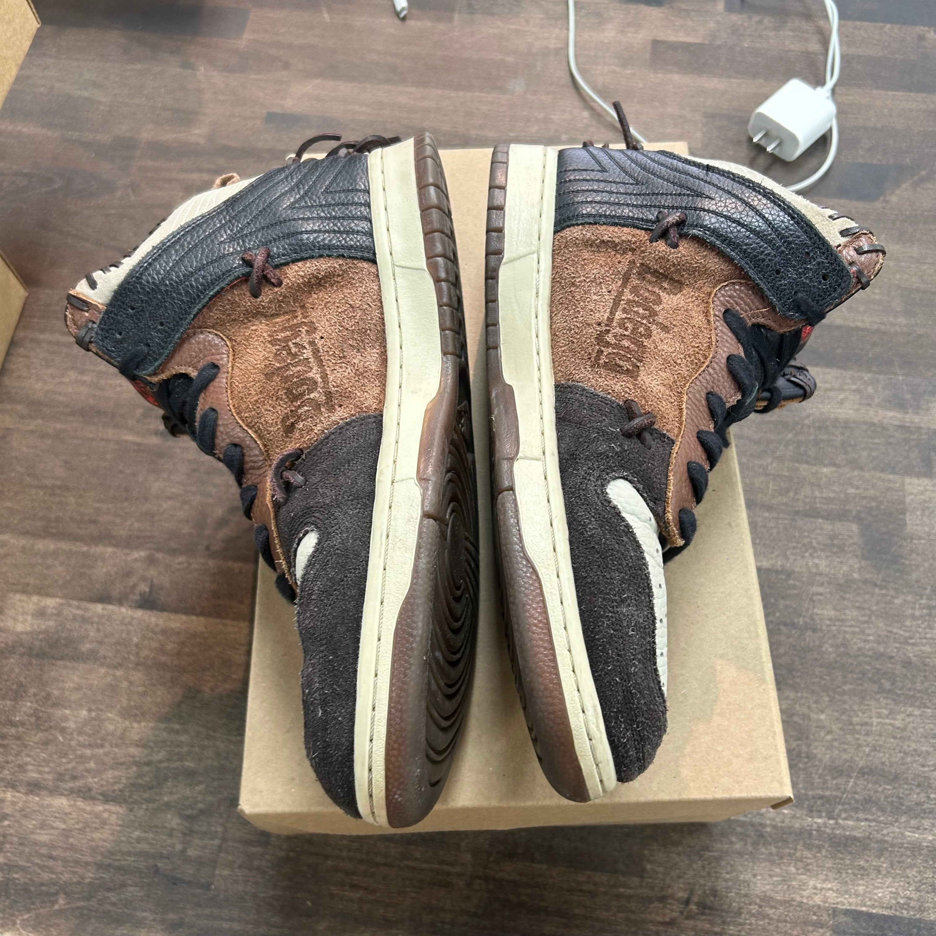 Nike Dunk High Bodega Legend Fauna Brown (US 10.5) (USED,No Box) Size 10.5 (Pre-Owned) - Image 3