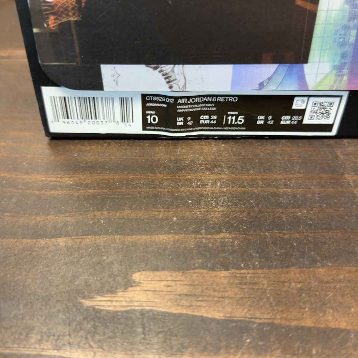 Jordan 6 Retro Georgetown (2022) Size 10 (Pre-Owned) - aux