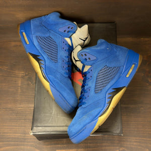 Jordan 5 Retro Blue Suede Size 12 (Pre-Owned) - Image 2