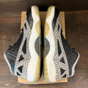 Jordan 11 Retro Low IE Black Cement Size 11.5 (Pre-Owned) - Image 5