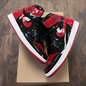 Jordan 1 Retro High OG Patent Bred Size 8 (Pre-Owned) - Image 1