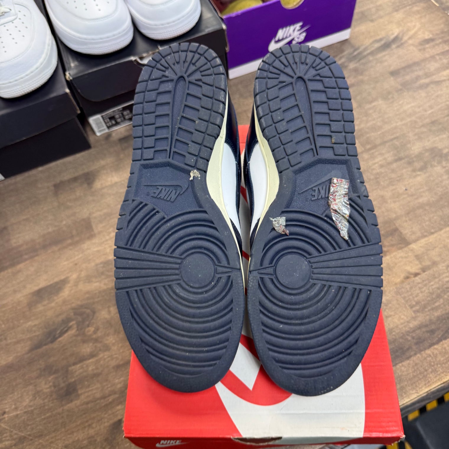 Vintage Navy Nike Dunk Low PRM (W) (USED)