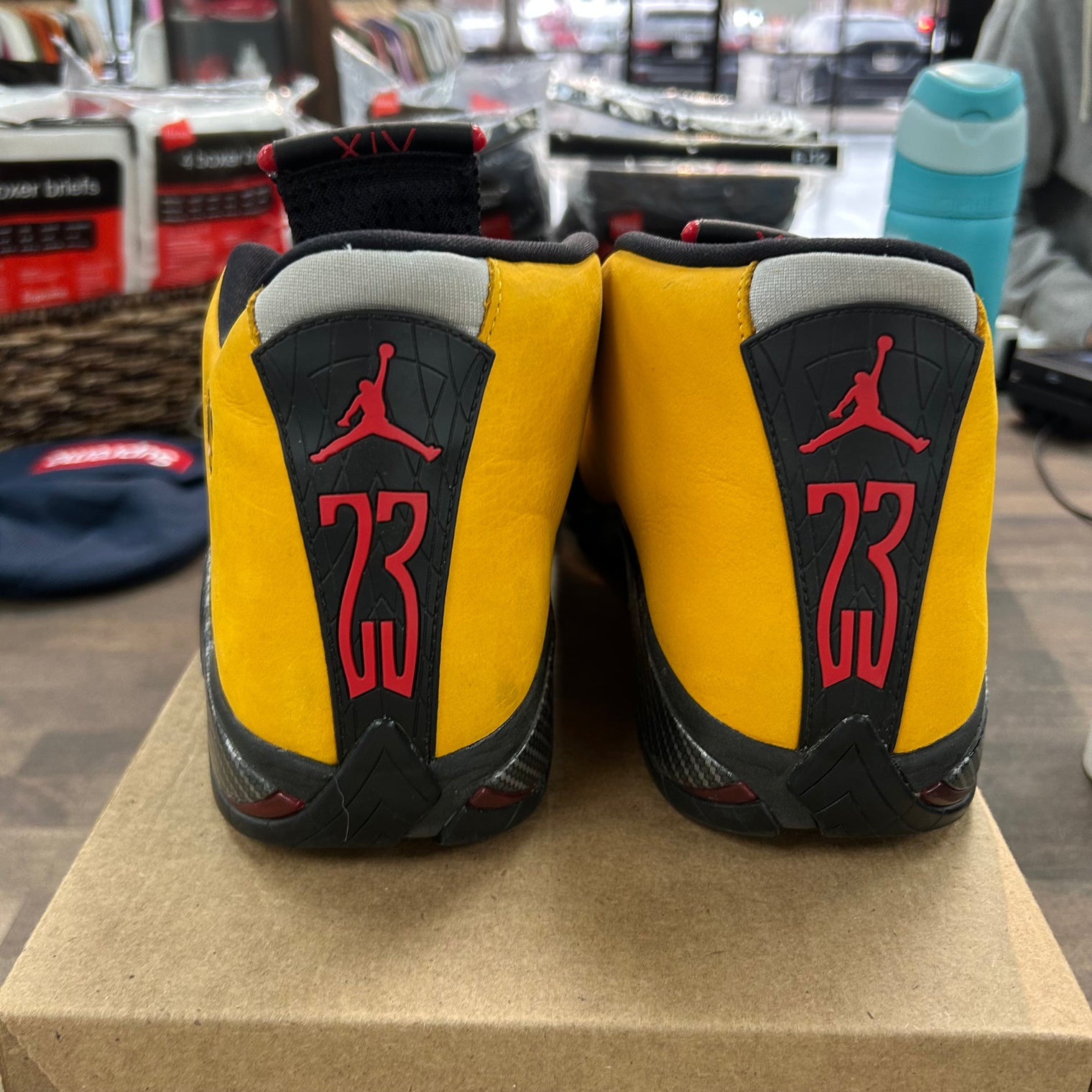 University Gold Jordan 14 Retro (USED, No Box)