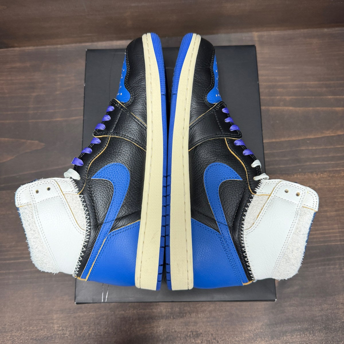 Jordan 1 Retro High OG SP Fragment x Union LA Sport Royal - Image 7