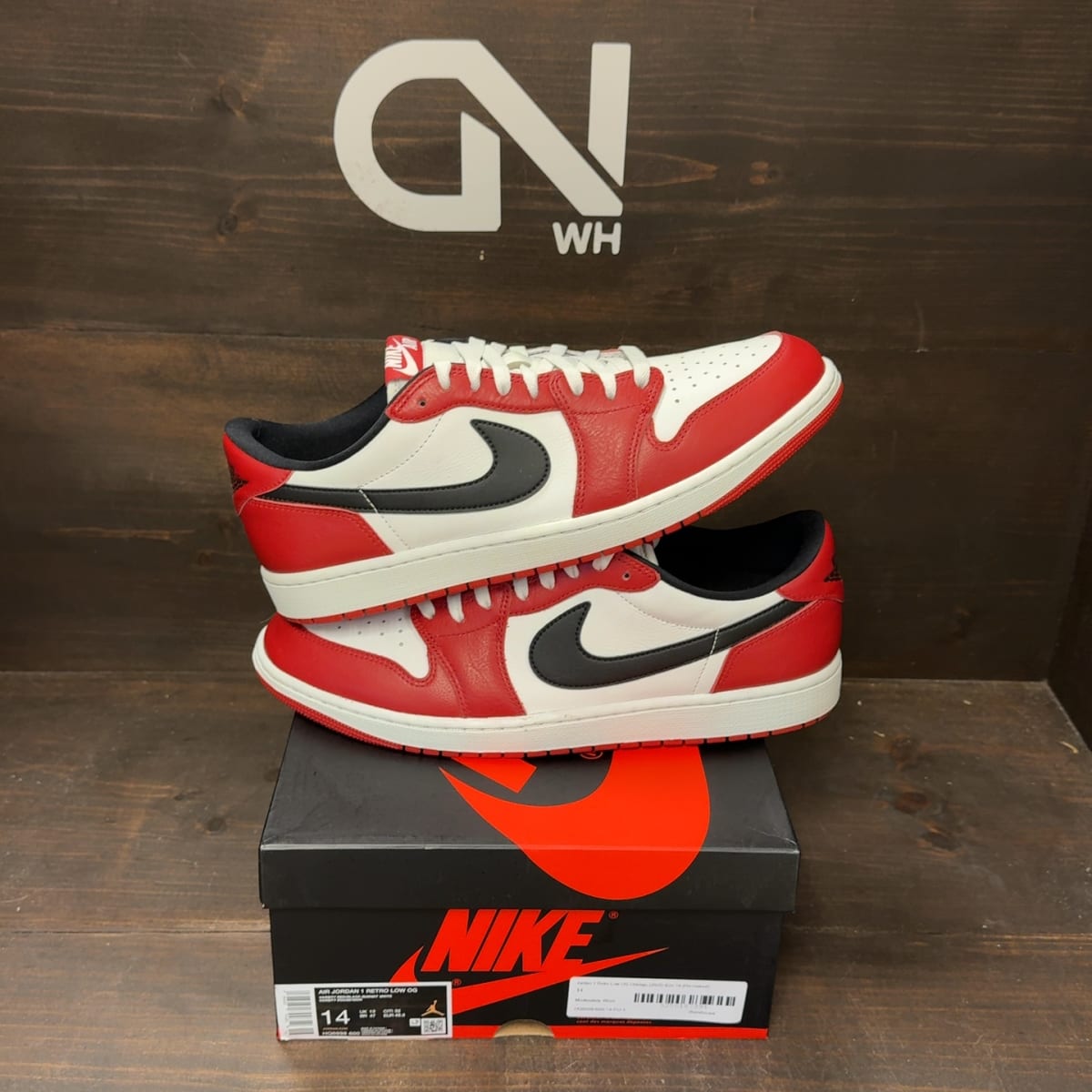 Jordan 1 Retro Low OG Chicago (2025) Size 14 (Pre-Owned) - front