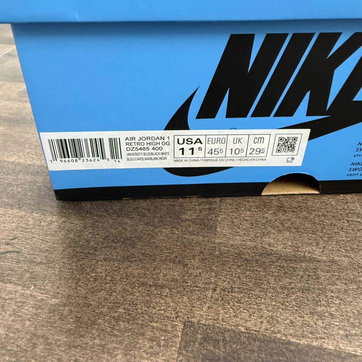 Jordan 1 Retro High OG UNC Toe - Image 6