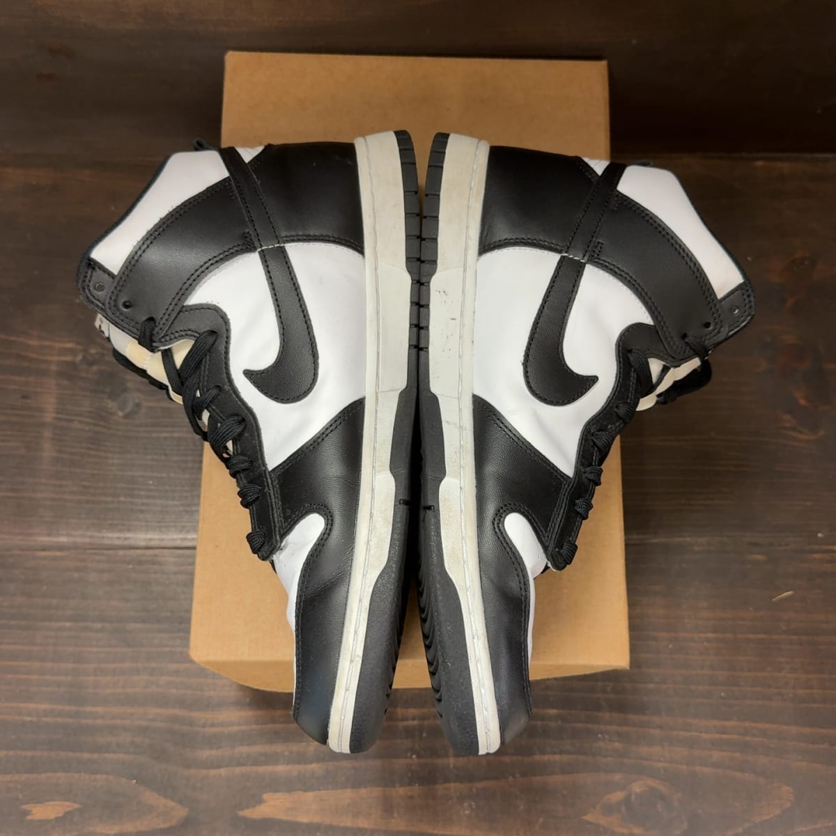 Nike Dunk High Panda Black White (2021/2024) Size 11.5 (Pre-Owned) - aux