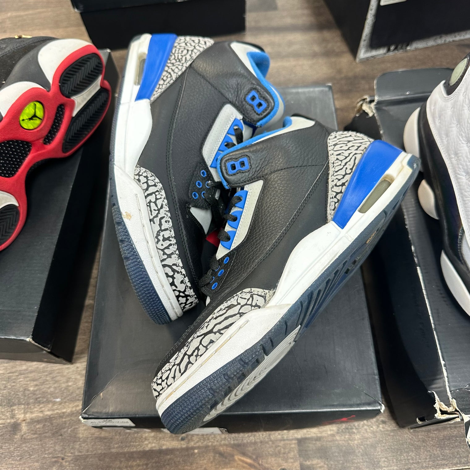 Sport Blue Jordan 3 Retro (USED)