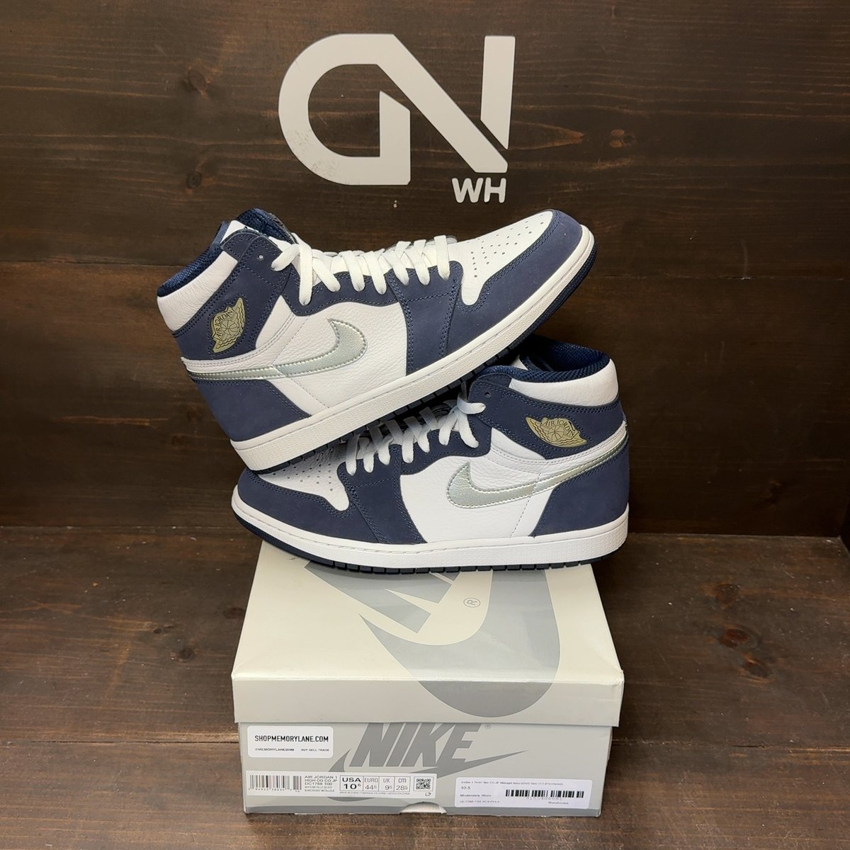 Jordan 1 Retro High CO.JP Midnight Navy (2020) Size 10.5 (Pre-Owned) - front