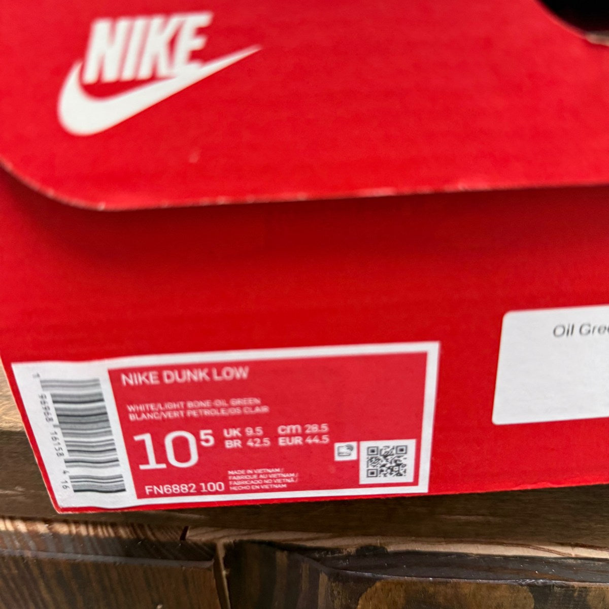 Nike Dunk Low Oil Green Cargo Khaki Size 10.5 (Pre-Owned) - Image 7