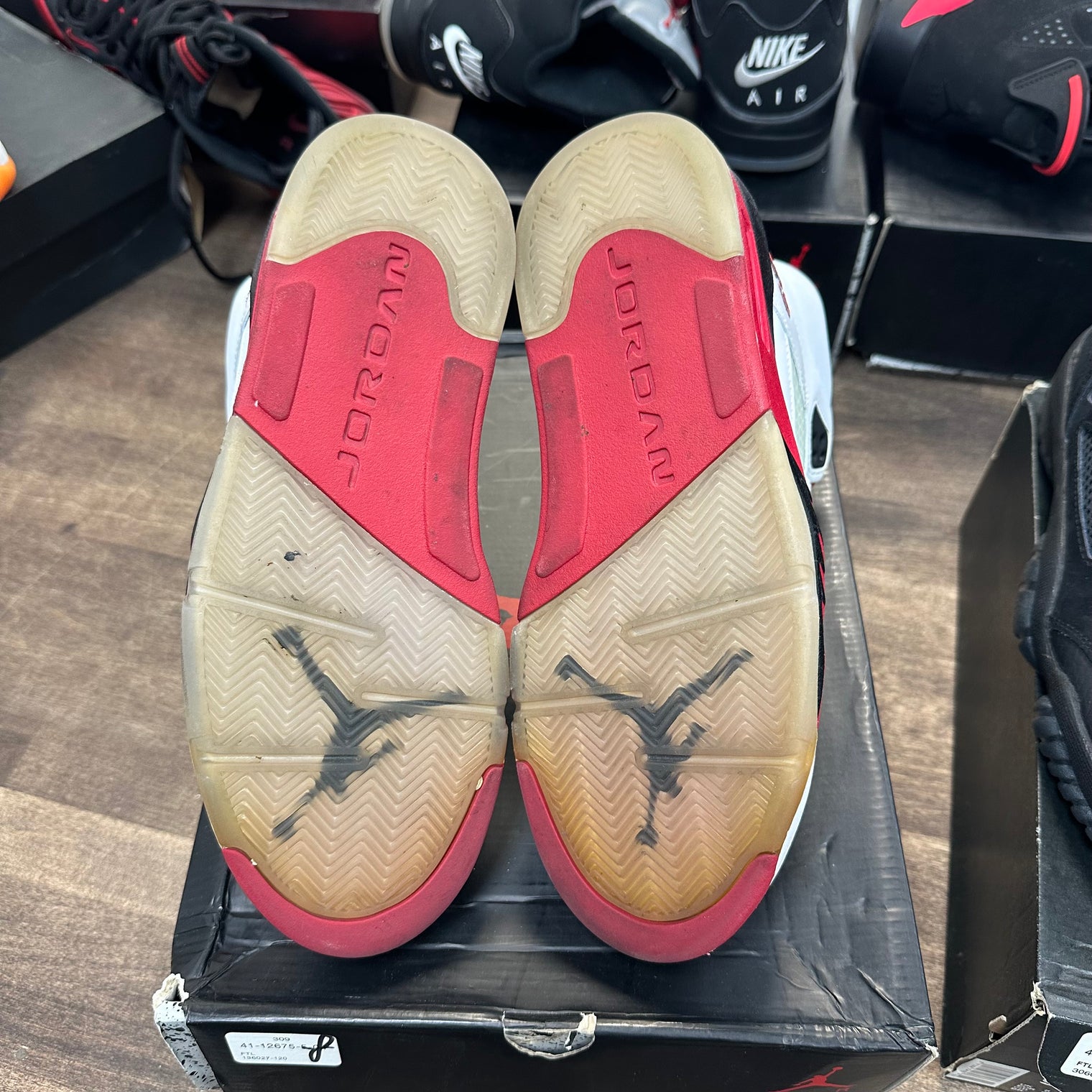 Fire Red Black Tongue Jordan 5 Retro (2013) (USED)