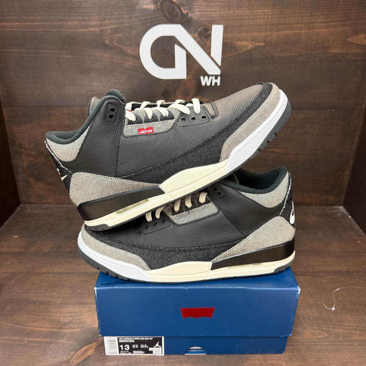 Jordan 3 Retro Levi’s Black - Image 1