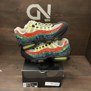 Nike Air Max 95 OG Big Bubble Neon Paisley Bandana Size 15 (Pre-Owned) - front