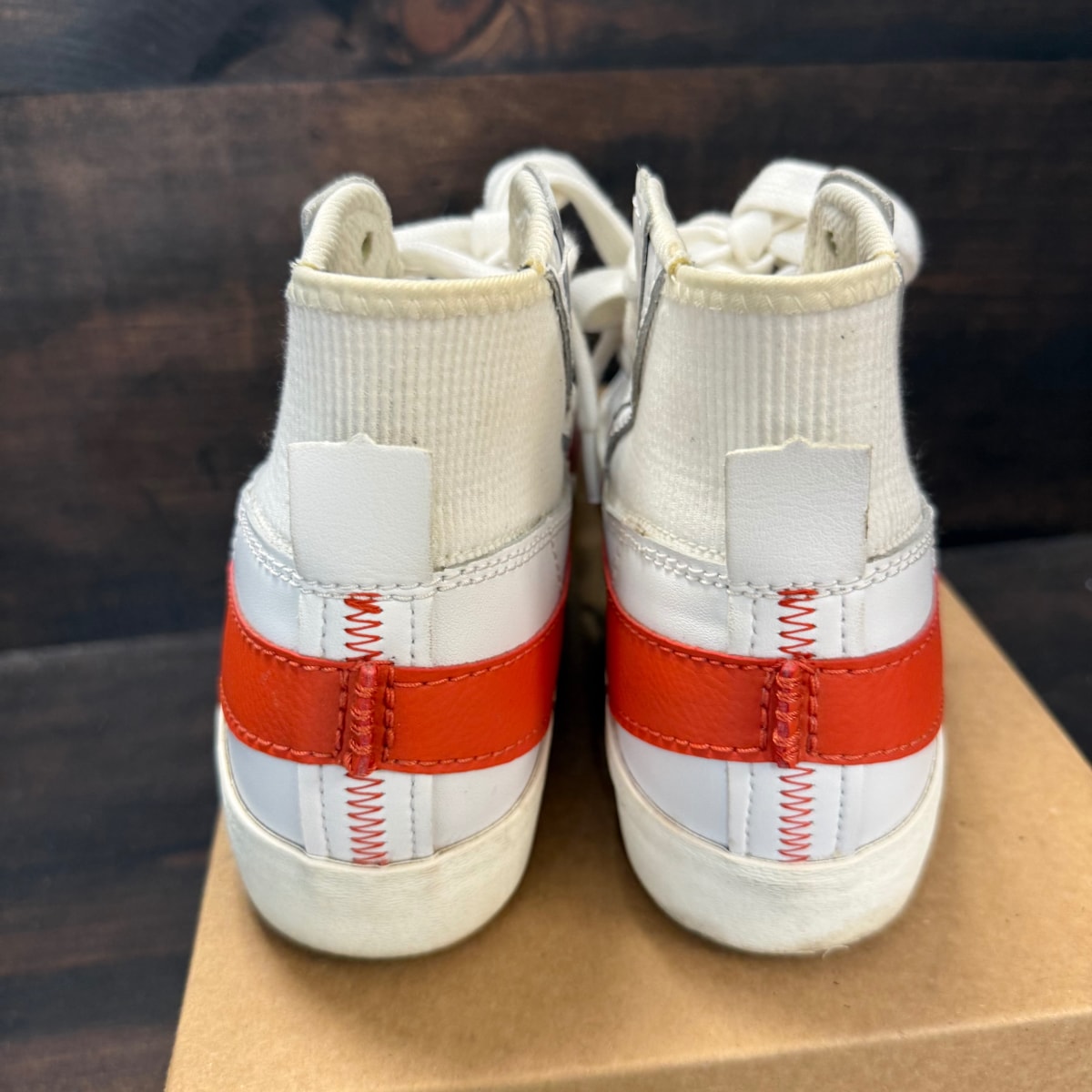 Nike Blazer Mid 77 Jumbo White Total Orange Size 10.5 (Pre-Owned) - Image 3
